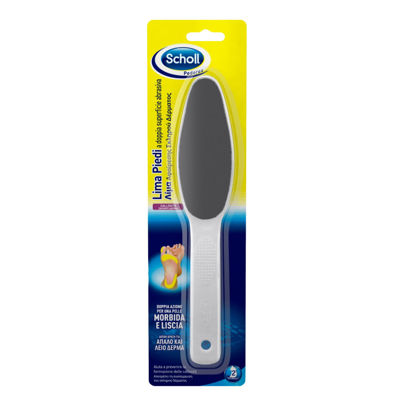 Scholl Lima Piedi a Doppia Superficie Abrasiva Per Calli e Duroni