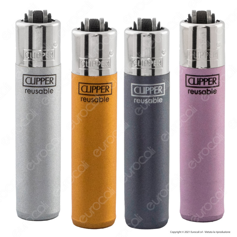 Clipper Micro Metallic IV - Serie da 4 accendini