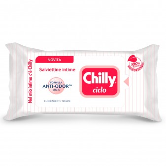 Chilly Ciclo Salviettine Intime Biodegradabili pH 3.5 con Formula