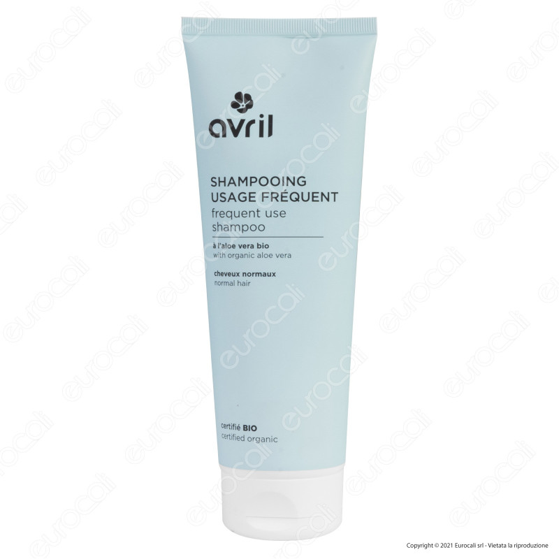 Avril Shampoo Uso Frequente per Capelli Normali con Aloe Vera Bio -
