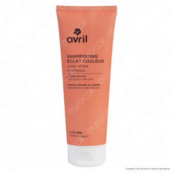 Avril Shampoo Brillantezza Colore per Capelli Colorati e con Mèches -