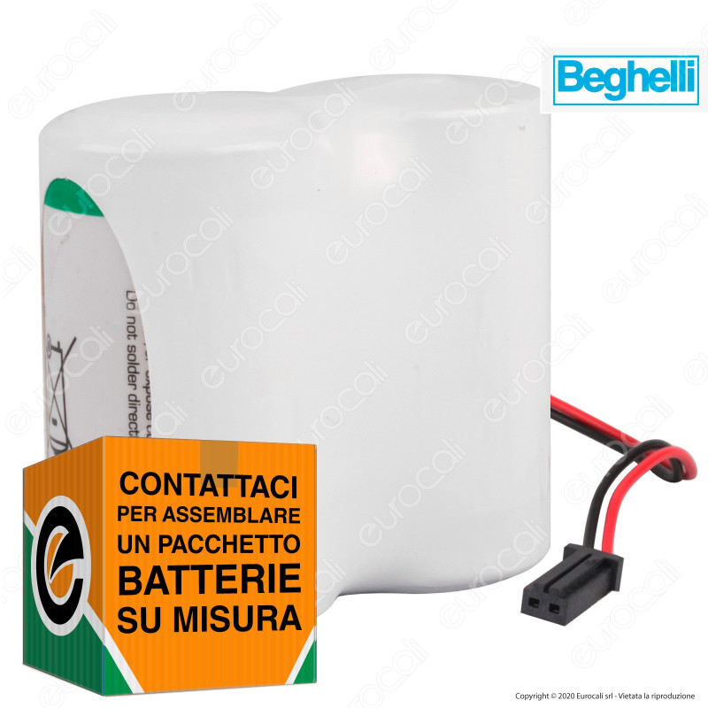 Saft Batteria Al Litio 7,2V 2LSH 20 ER-D Torcia D con Connettore