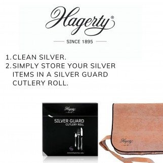 Hagerty Silver Guard Cutlery Roll Astuccio in Tessuto Antiossidante