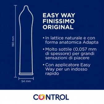 Preservativi Control Finissimo Easy Way - Scatola da 6 Profilattici