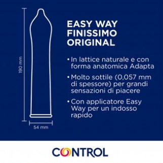 Preservativi Control Finissimo Easy Way - Scatola da 6 Profilattici