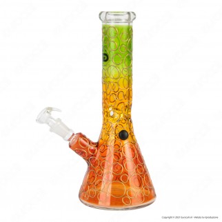 Grace Glass Bong in Vetro Rainforest Beaker Series fantasia Rain