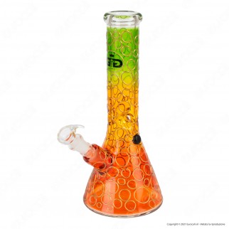 Grace Glass Bong in Vetro Rainforest Beaker Series fantasia Rain