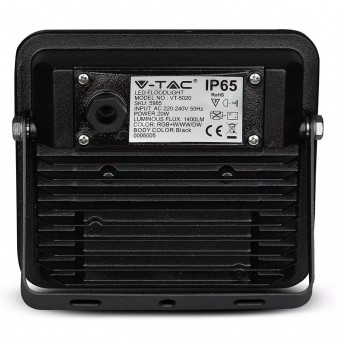 V-Tac VT-5020 Faro LED 20W con Wireless Smart Control RGB+W