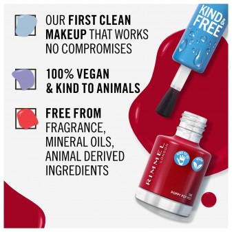 Rimmel London Kind&Free Smalto Rinforzante per Unghie Bio Vegano