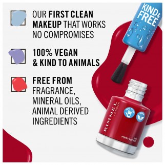 Rimmel London Kind&Free Smalto Rinforzante per Unghie Bio Vegano