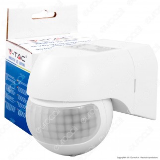 V-Tac VT-8028 Sensore di Movimento a Infrarossi per Lampadine - SKU