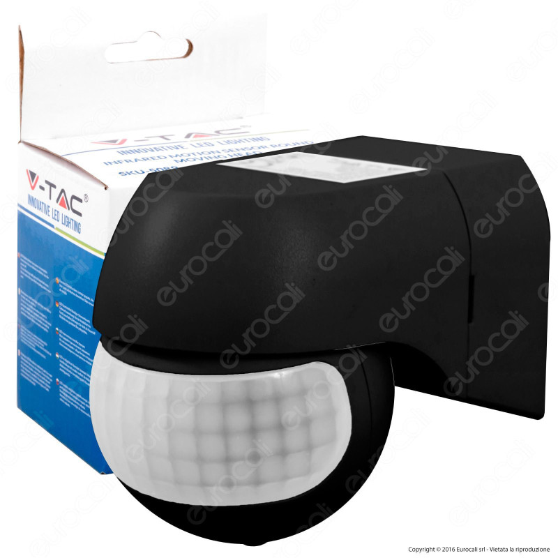 V-Tac VT-8028 Sensore di Movimento a Infrarossi per Lampadine - SKU