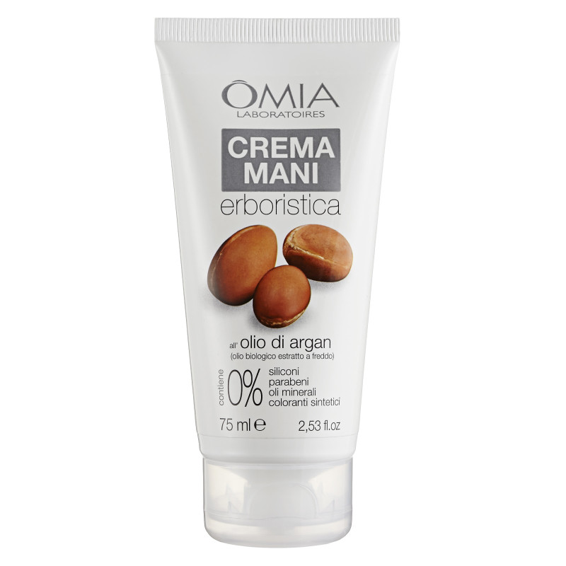 Omia Crema Mani Erboristica all'Olio di Argan - Flacone da 75ml