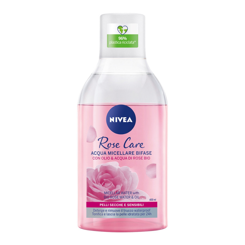 Nivea Rose Care Acqua Micellare Bifase Pelli Secche e Sensibili con