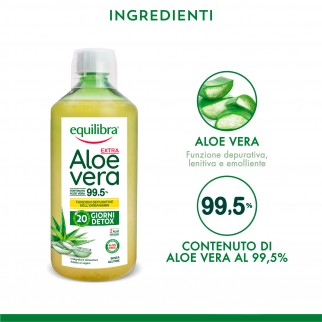 Equilibra Integratore per la Depurazione Aloe Vera Extra 99,5% -