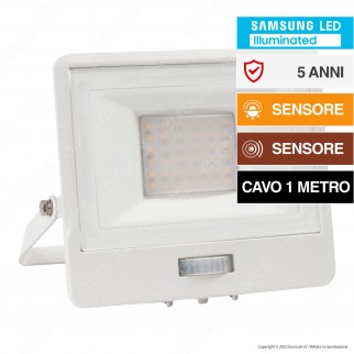 V-Tac VT-138S-1 Faro LED Floodlight 30W SMD IP65 Chip Samsung