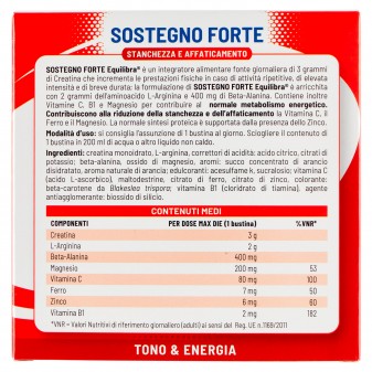 Equilibra Integratore per Stanchezza e Affaticamento Sostegno Forte