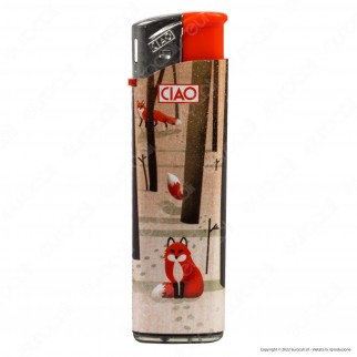 Ciao Accendino Elettronico Fantasia Red Fox - Serie da 5 Accendini