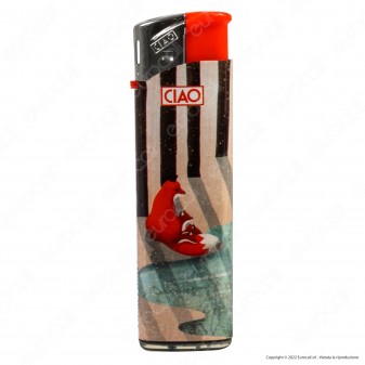 Ciao Accendino Elettronico Fantasia Red Fox - Serie da 5 Accendini