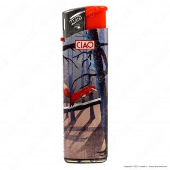 Ciao Accendino Elettronico Fantasia Red Fox - Serie da 5 Accendini