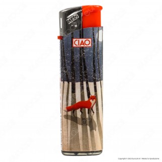 Ciao Accendino Elettronico Fantasia Red Fox - Serie da 5 Accendini