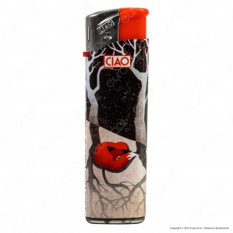 Ciao Accendino Elettronico Fantasia Red Fox - Serie da 5 Accendini