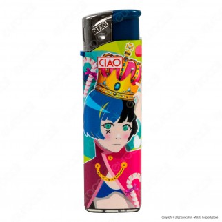 Ciao Accendino Elettronico Fantasia Onna No Ko - Serie da 5 Accendini