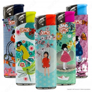 Ciao Accendino Elettronico Fantasia Thumbelina - Serie da 5 Accendini