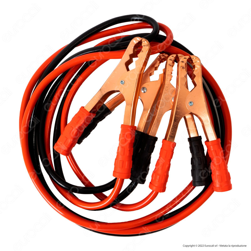 CFG Luce Quadra 400Amp Booster Cable 2 Cavi Elettrici con Morsetti