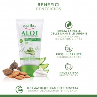 Equilibra Aloe 40% Crema Mani e Unghie Idratante e Protettiva -