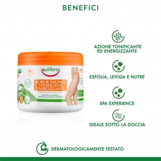 Equilibra Scrub Salino Tonificante Energizzante Azione Esfoliante per
