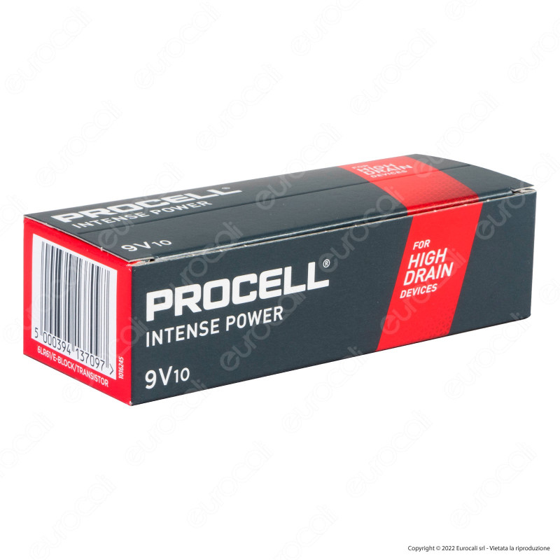 Procell Duracell Intense Power 6LR61 E-Block Transistor 9V for High