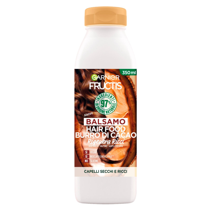 Garnier Fructis Hair Food Balsamo Rigenera Ricci con Burro di Cacao