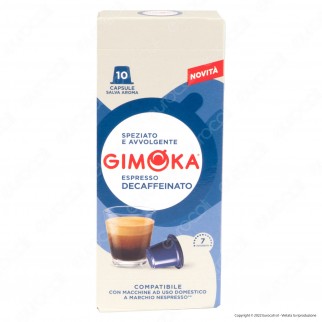 10 Capsule Caffè Gimoka Soave Decaffeinato Cialde Compatibili