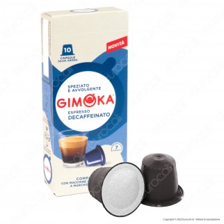 10 Capsule Caffè Gimoka Soave Decaffeinato Cialde Compatibili