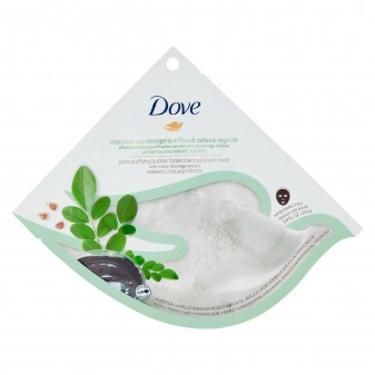 Dove Maschera Viso Detergente in Fibra di Carbone per Pelli Miste e