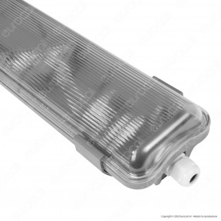 V-Tac VT-6029 Plafoniera Porta Tubi LED IP65 per 2 T8 da 120cm - SKU