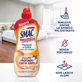 Smac Express Detergente Liquido per Pavimenti e Superfici in Parquet