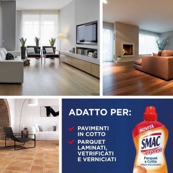 Smac Express Detergente Liquido per Pavimenti e Superfici in Parquet