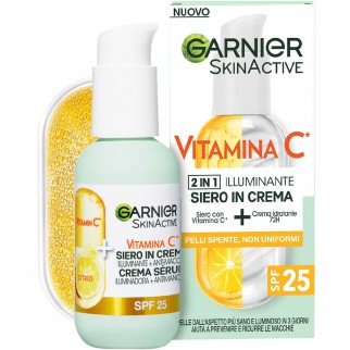 Garnier Vitamina C Siero Viso in Crema Illuminante Anti-Macchie SPF