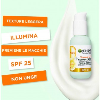 Garnier Vitamina C Siero Viso in Crema Illuminante Anti-Macchie SPF