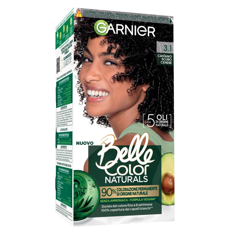 Garnier Belle Color Naturals Tinta Permanente per Capelli 3.1 Castano