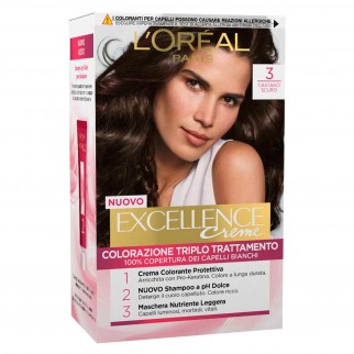 L'Oréal Paris Excellence Colorazione Permanente 3 Castano Scuro