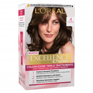 L'Oréal Paris Excellence Colorazione Permanente 4 Castano Triplo