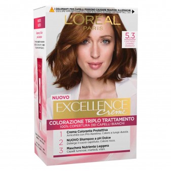 L'Oréal Paris Excellence Colorazione Permanente 5.3 Castano Chiaro