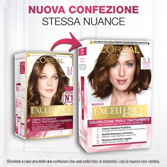 L'Oréal Paris Excellence Colorazione Permanente 5.3 Castano Chiaro