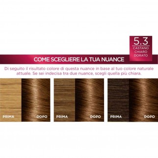 L'Oréal Paris Excellence Colorazione Permanente 5.3 Castano Chiaro