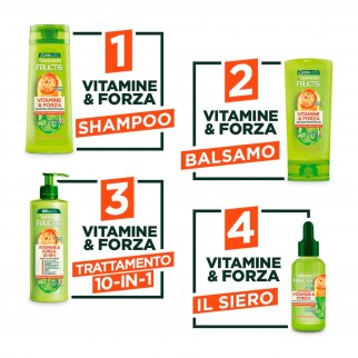 Garnier Fructis Vitamine e Forza Trattamento Anti Caduta per Capelli