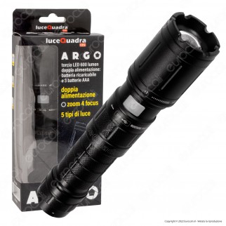 CFG Luce Quadra Argo Torcia LED Professionale Multifunzione IP44 con