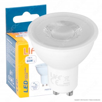 Life Lampadina LED PAR16 GU10 7W Faretto Spotlight SMD - mod.